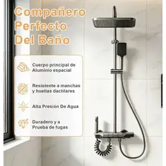 GENER - Ducha Columna Moderna 4 Funciones Llave Tipo Piano Express