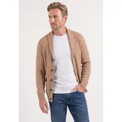 NEW MAN - Cardigan Cluny Taupe Fw26