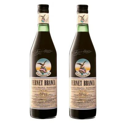 Branca 2X Licor Fernet 39° 750Cc