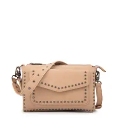 AMPHORA - Cartera bandolera danu pequeña beige