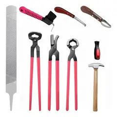 GENERICO - Kit De Herramientas Para Herrar Caballos Pinza Para Cascos BELUG