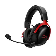 HYPERX - Audifonos Gamer Cloud III S Wireless, Over-ear, 2.4GHz, Bluetooth, PC, PS, Moviles, BlackRed