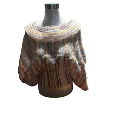 AMG ACCESORIOS - CHALECO DE LANA MOHAIR TEJIDO A MANO DISEÑO EXCLUSIVO