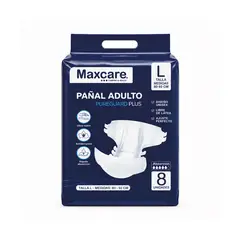 MAXCARE - Pañal Adulto Maxacare Pureguard Plus Talla L - 8 Unidades