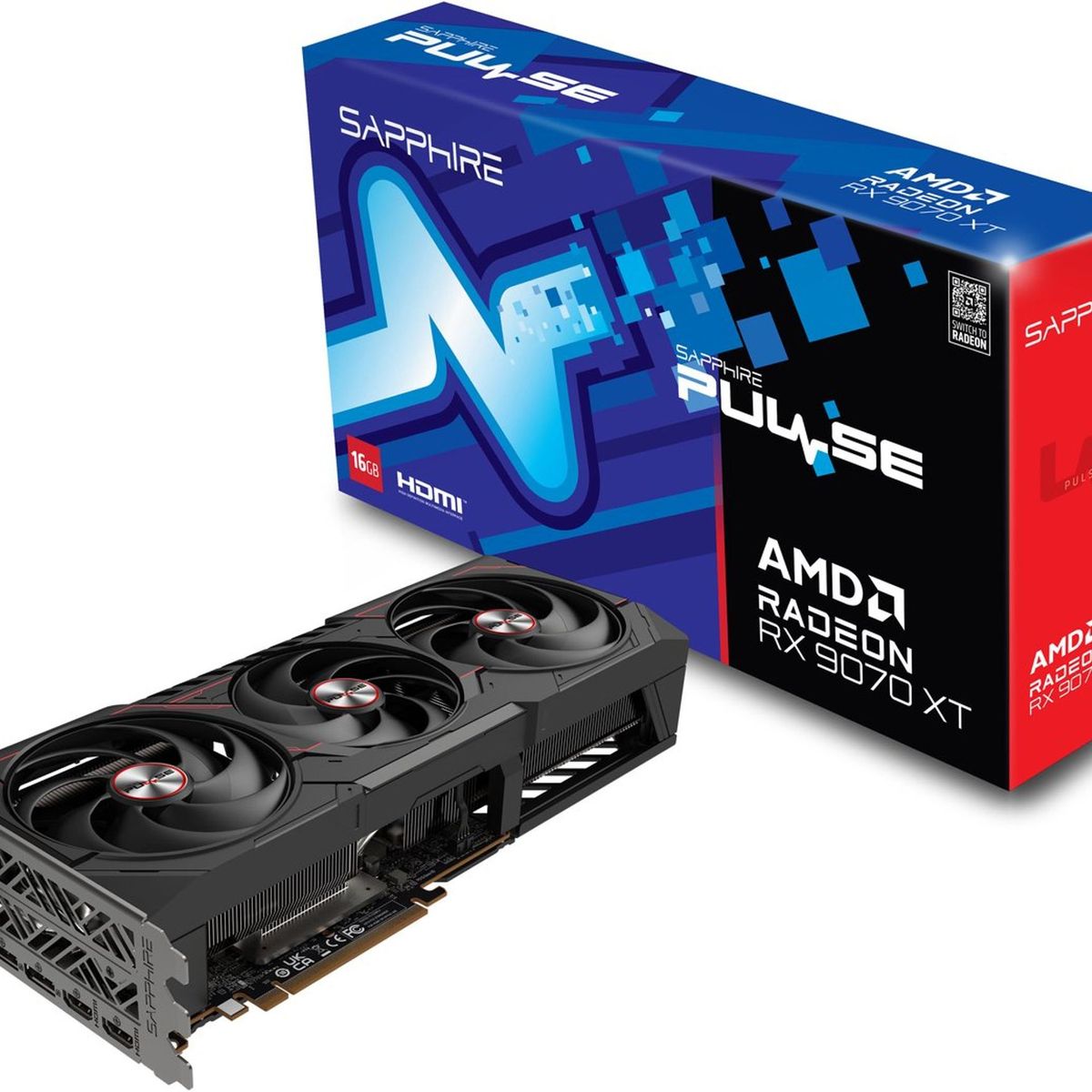 SAPPHIRE - Tarjeta de Video SAPPHIRE RADEON RX9070XT PULSE 16GB