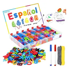 GENERICO - Juego De Letras Magnéticas Coloridas 281 Piezas Divertido y Educativo