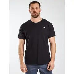 RUSTY - Polera MC Square R Sprayy Negro Hombre