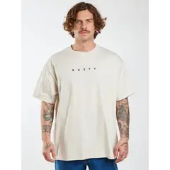 RUSTY - Polera Oversize R Microbes Blanco Hombre