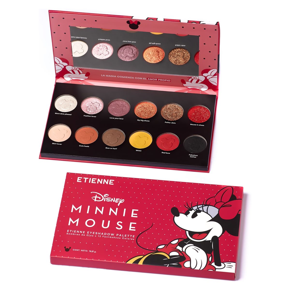 ETIENNE - Paleta de Sombras Minnie Mouse 12 Colores x Etienne