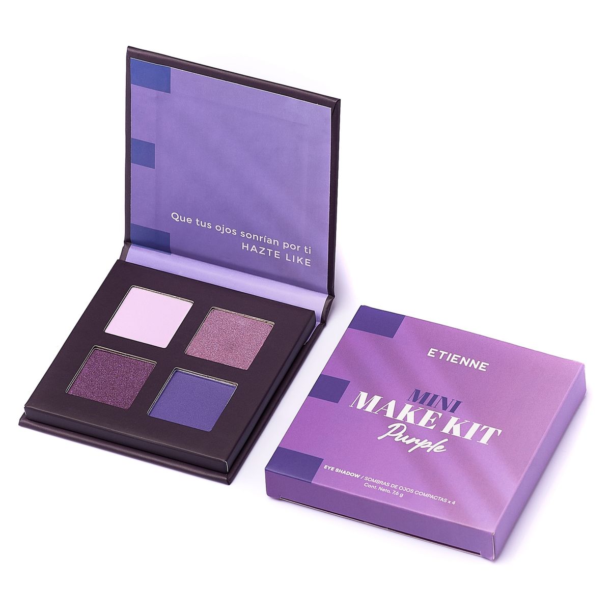 ETIENNE - Paleta de Sombras Mini Make Kit Purple x4 Etienne