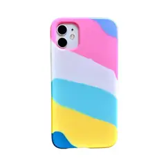 GENERICO - Carcasa compatible con iPhone 11 – Silicona Colores Pastel con Interior de Terciopelo