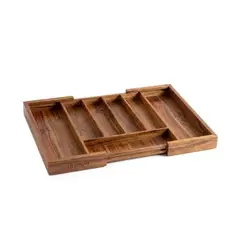 SIMPLIT - Organizador Cubiertos Expandible Madera Acasia Oslo