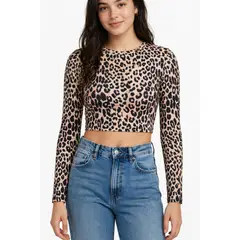 OMAS - Crop top Bambú Animal Print
