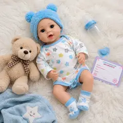 GENERICO - Muñeco Bebe Reborn Realista Cuerpo Silicona 55cm Accesorios