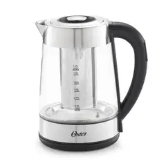 OSTER - Hervidor Vidrio 1.7L Infusor Té Control Temperatura