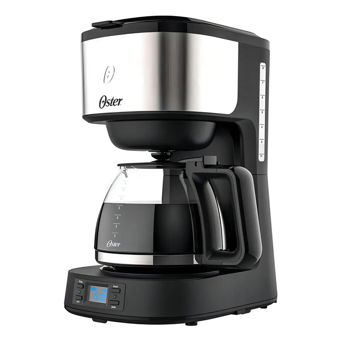 OSTER - Cafetera Electrica Programable Oster 1.2 Litros 800w Acero Inoxidable