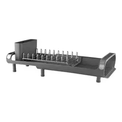 GENERICO - Secador De Platos Extensible Cromado Premium 28 A 50 Cm  Plateado