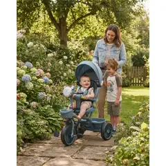 MYLHOGAR - Triciclo Paseo para Bebé con Asiento Giratorio 360° y Manillar