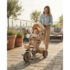 MYLHOGAR - Triciclo Paseo para Bebé con Asiento Giratorio 360° y Manillar