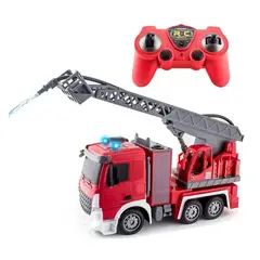 GENERICO - Juguete Camion De Bomberos A Control Remoto 1:24 Luces Agua Infantil
