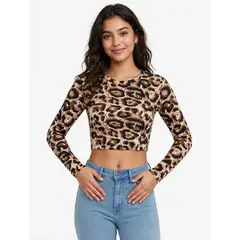 OMAS - Crop top Bambú Animal Print