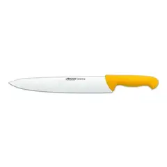 ARCOS - Cuchillo Cocinero Profesional Serie 900 Acero Inox 30cm Mango Amarillo