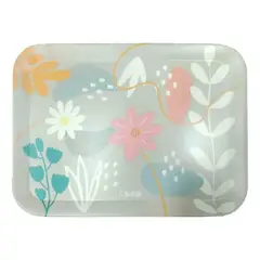 KEEP - Bandeja Bamboo 42x31cm Flowers Asado Parrilla Cocina Multicolor