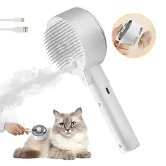 ATURE - Cepillo De Vapor Autolimpiante 4 En 1 Para Perros Y Gato