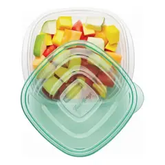 RUBBERMAID - 3 Contenedores Take Alongs 669 Ml Verde Verde