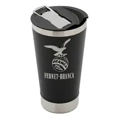GENERICO - Vaso Térmico Fernet Branca Extra Grande 600ml Negro Negro Fernet