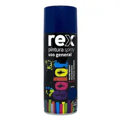 REX - Pintura En Spray Uso General Secado Rápido 400ml Color Azul Oscuro
