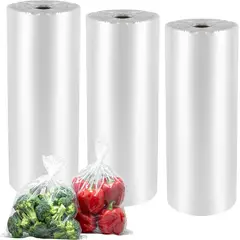KUANGYE - 1000 Bolsas Plásticas Papelero Verduras Pan Basura 25x35 cm