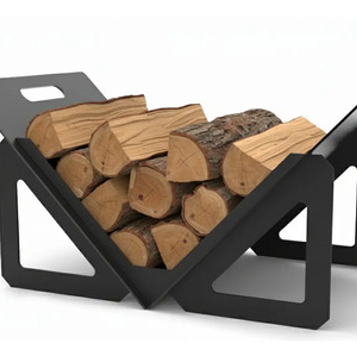 GENERICO - Leñero De Acero Premium 60x40cm Para Brasero Estufa Parrilla