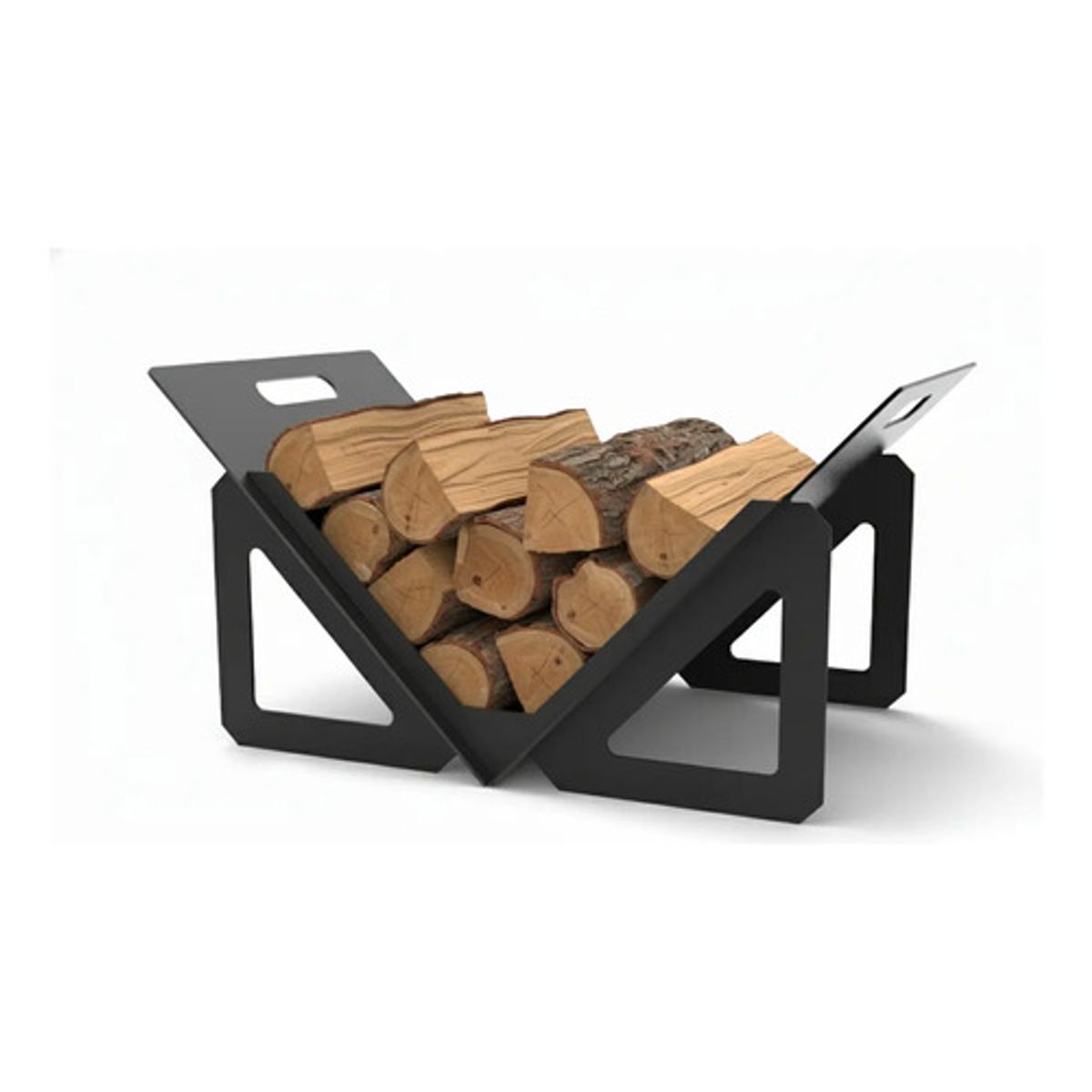 GENERICO - Leñero De Acero Premium 60x40cm Para Brasero Estufa Parrilla