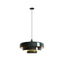FRANZA - Lámpara Colgante De Metal Verde E27