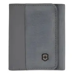 VICTORINOX - Cartera De Tres Pliegues Travel Essentials Rfid Color Gris Claro Diseño De La Tela Liso