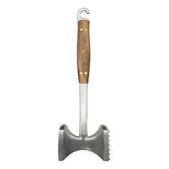 KANGKAWE - Martillo Ablandador Carne Parrillero Cocina Premium Marrón Oscuro