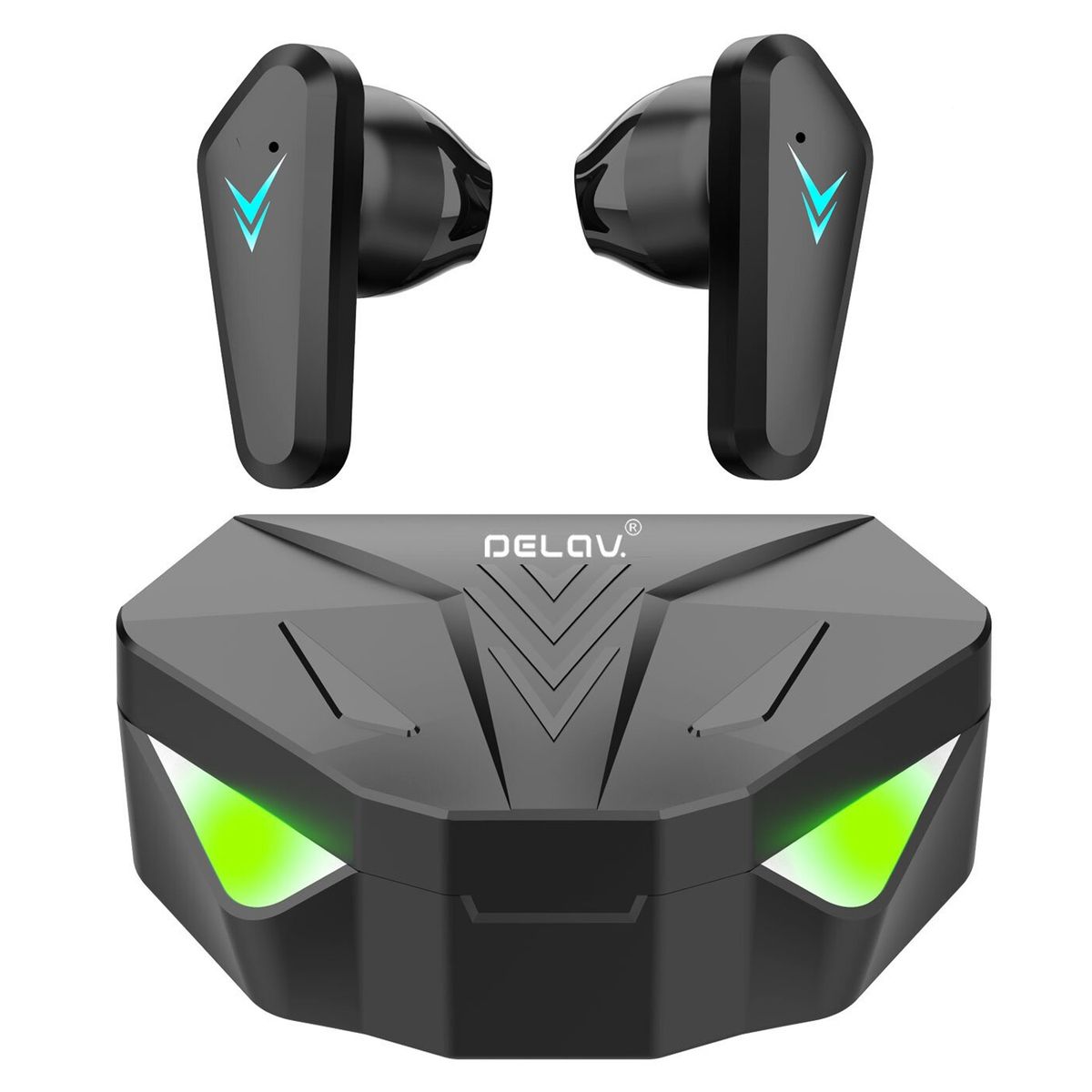 DELAV - Audífonos Bluetooth Gamer Wireless 6Hr Superbass