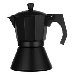 SANTA MARIANA - Cafetera Espresso Black Italiana 6 Tazas Café Desayuno Negro