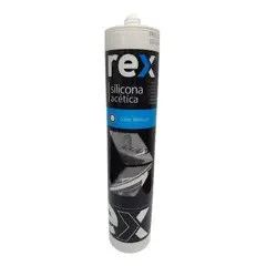 REX - Silicona Acetica Baño Cocina Con Fungicida Blanca 300 Ml