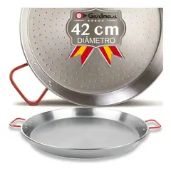 GARCIMA - Paellera Pulida La Ideal 42 Cm 10 Raciones Acero