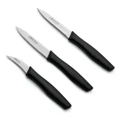 ARCOS - Set De Cuchillos Mondadores Cocina Premium Negro