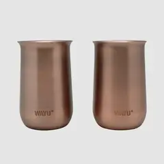 WAYU - Set 2 Vasos Aperitivo Copper Line Color Cobre