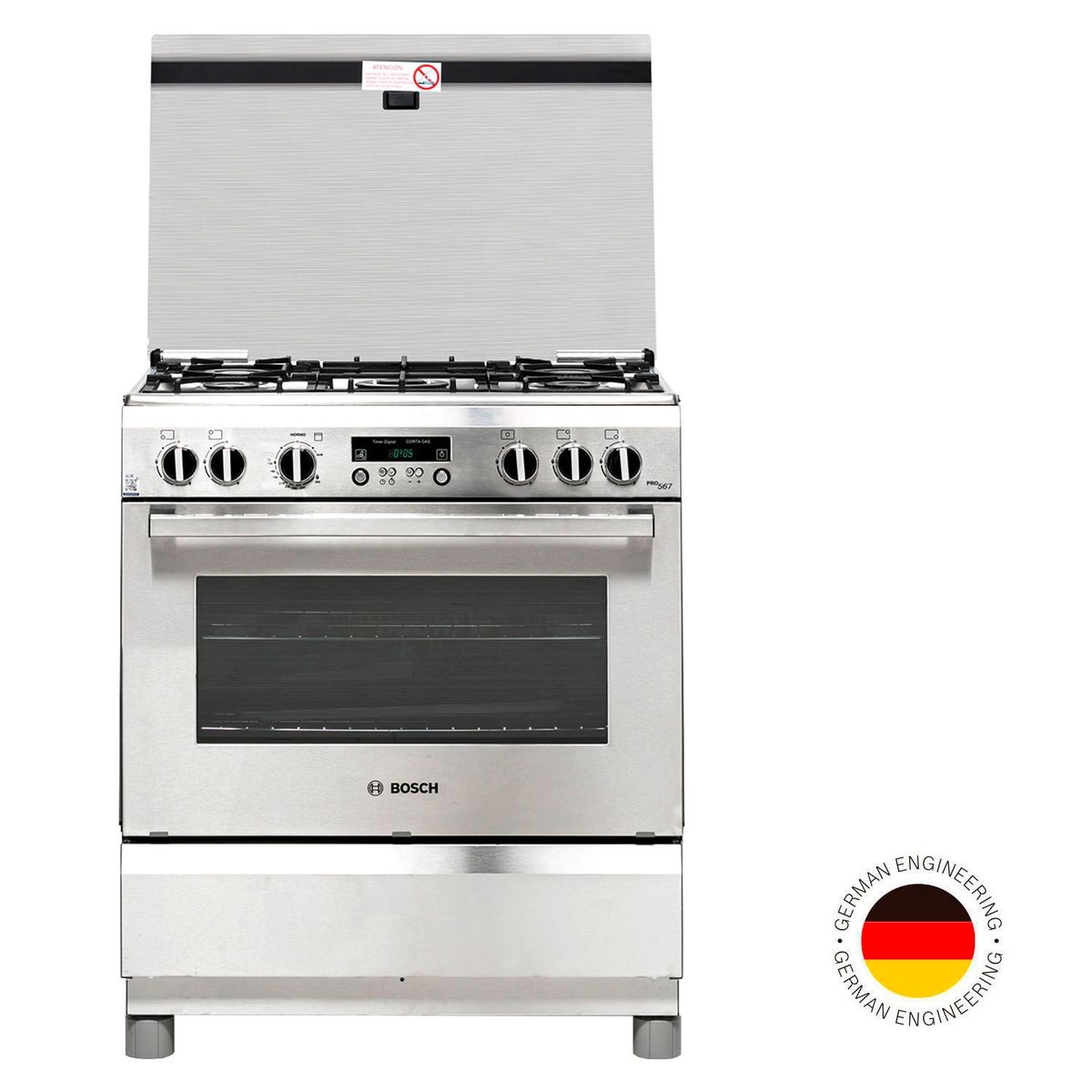 BOSCH - Cocina Gas 5 Quemadores Hsk75I44Se Bosch