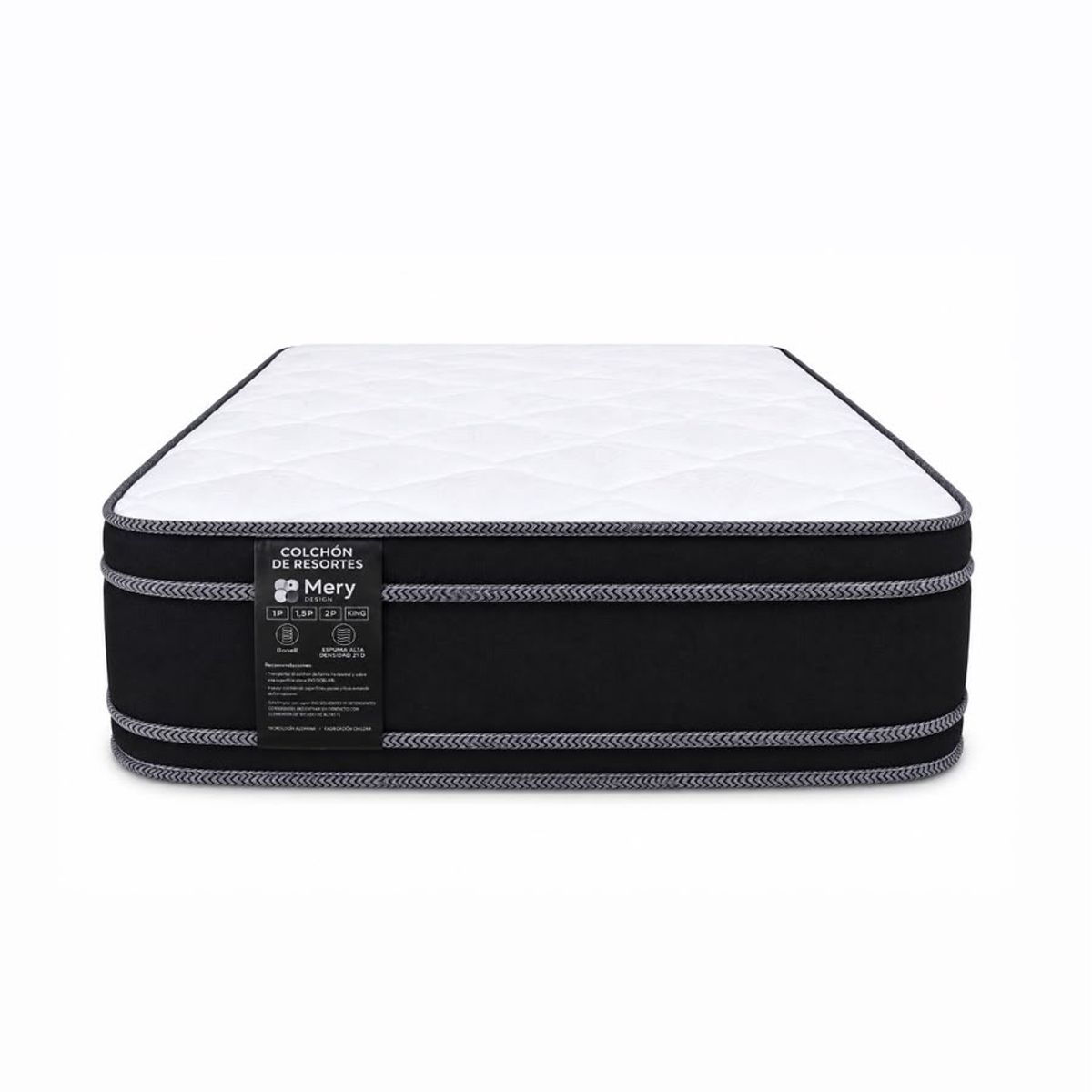 GENERICO - Colchon 1 P Mery Duoflex Resort Doble Pillow Top Edition
