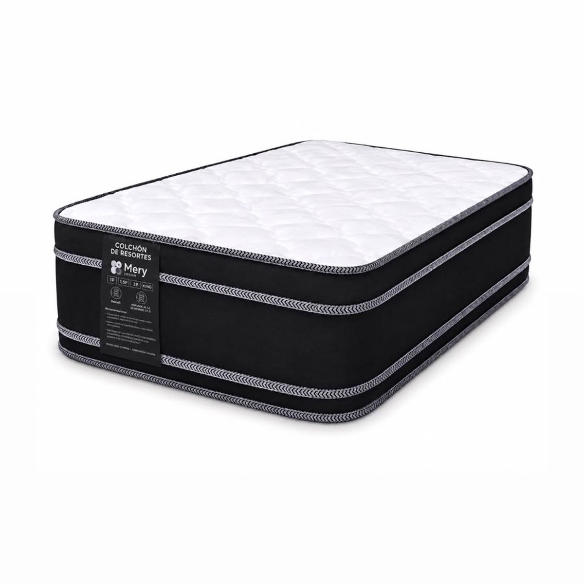 GENERICO - Colchon 1 P Mery Duoflex Resort Doble Pillow Top Edition