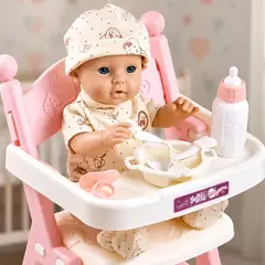 GENERICO - Silla Alta Para Comer De Juguete Con Muñeca