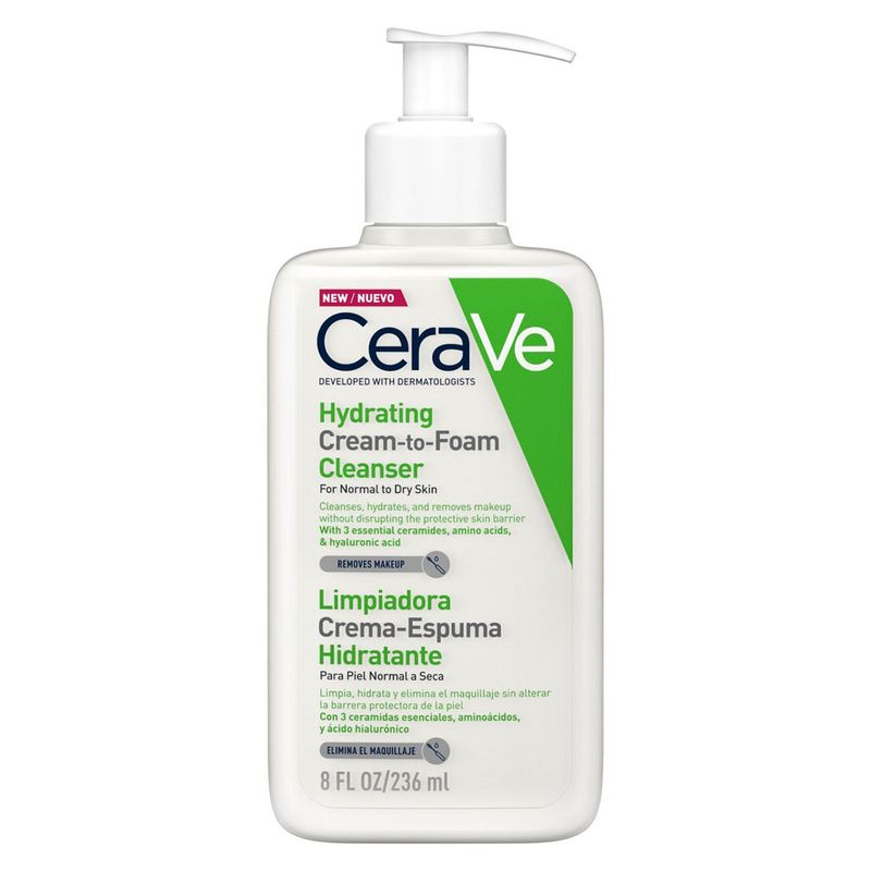 CERAVE - Limpiador Crema Espuma Hidratante 236 ml CERAVE