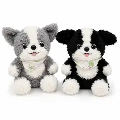 GENERICO - Peluche Perrito Border Collie 20 Cm Felpa Suave Regalo Infantil
