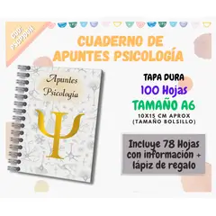 GENERICO - CUADERNO DE APUNTES PSICOLOGIA A6 - 100 HOJAS